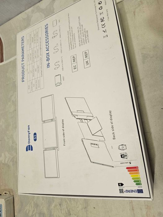 Monitor portabil dual screen Domyfan Kefeya s3 Laptop