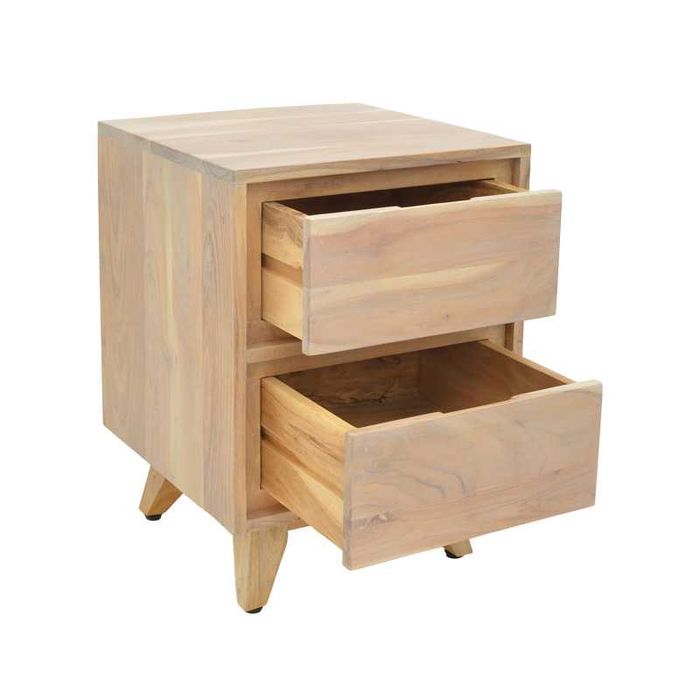 Нощно шкафче, Emira, Натурален, Масив, 40х40х54см.