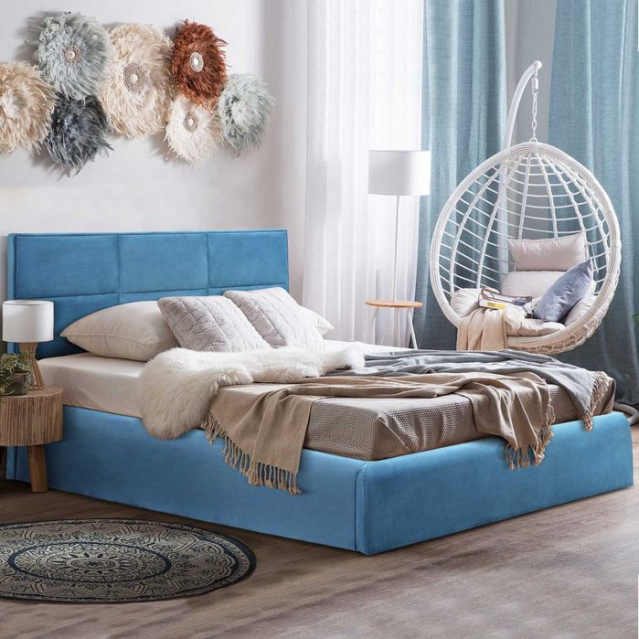 Страхотна спалня BRILEY HM583 - Кадифе в  3 различни цвята - 160х200см