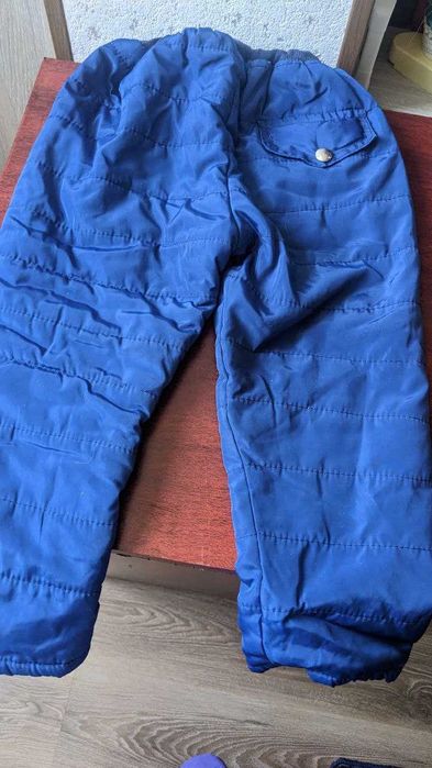 Детские штаны для мальчика,теплые,б/у,на 7 лет