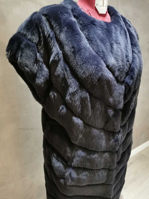 Vesta vulpe naturala, Blue Fox, import italia