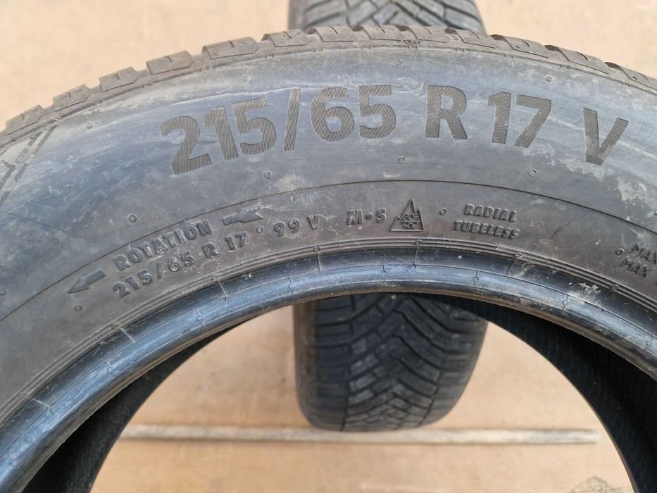 2 Continental R17 215/65 Всесезонни гуми  DOT1422