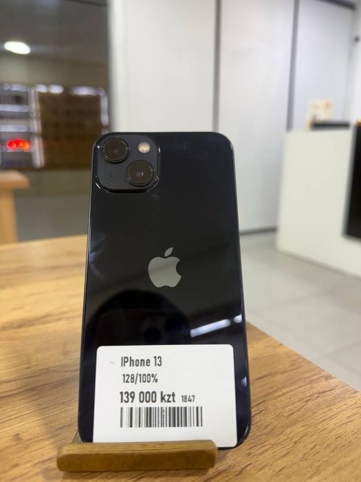 iPhone 13•128GB/100% Midnight Айфон 13•128ГБ/100% Қара