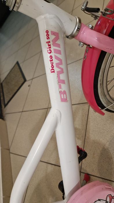 Bicicletă copii B’TWIN Docto Girl 16” – pregătită pentru noi amintiri”