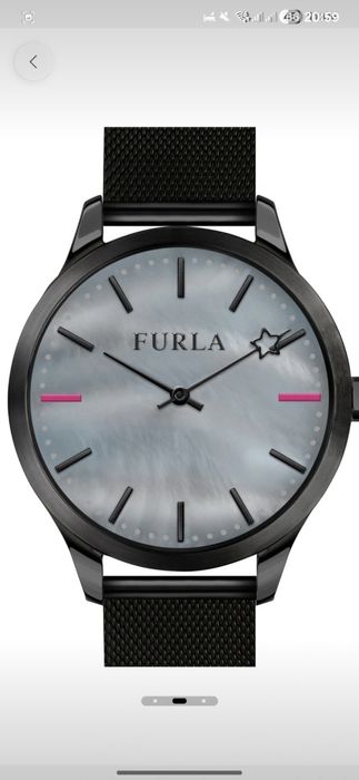 Furla Ceas rotund cu bratara cu model plasa