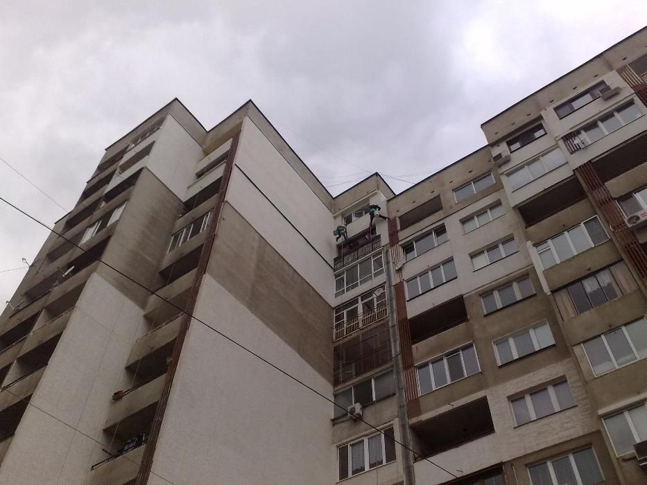 ТОПЛОИЗОЛАЦИЯ от алпинисти, топлоизолации с автовишка и скеле, топлоиз