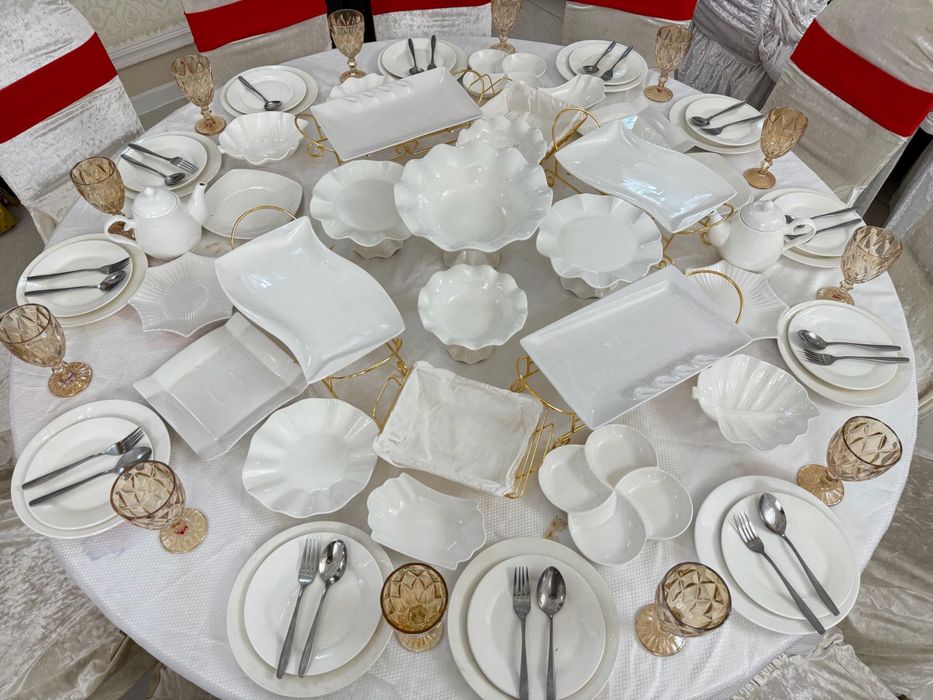 Аренда пасуда, стол и стулья