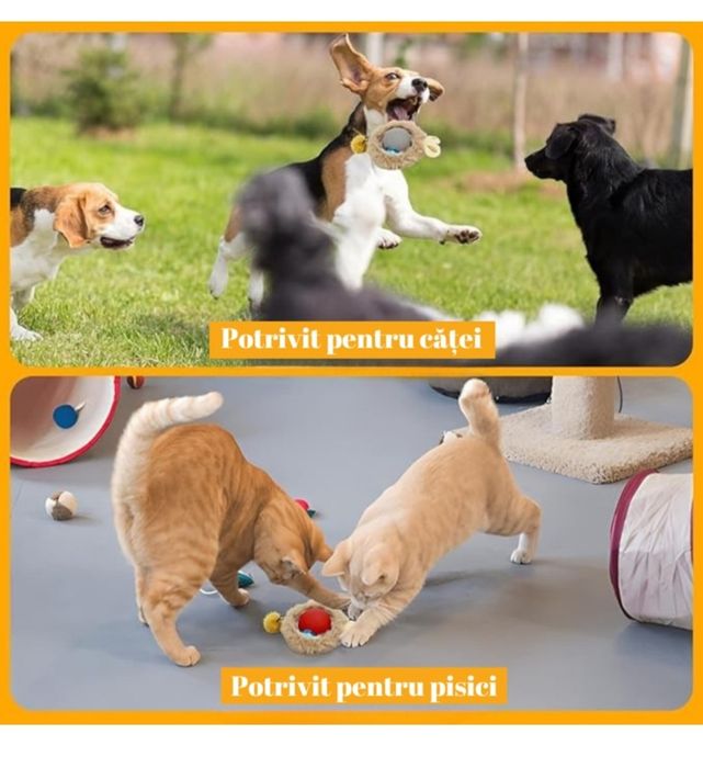 Jucarie inteligenta pentru pisici/caini, interactiva, electrica, reinc