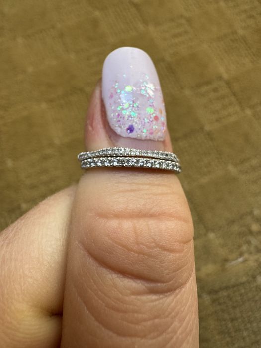 Set inele half eternity cu diamante
