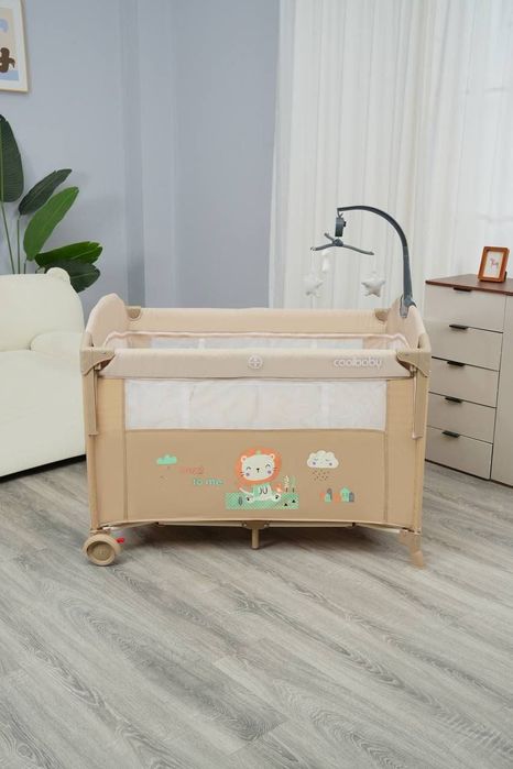 Многофункциональный складной детский манеж-кровать