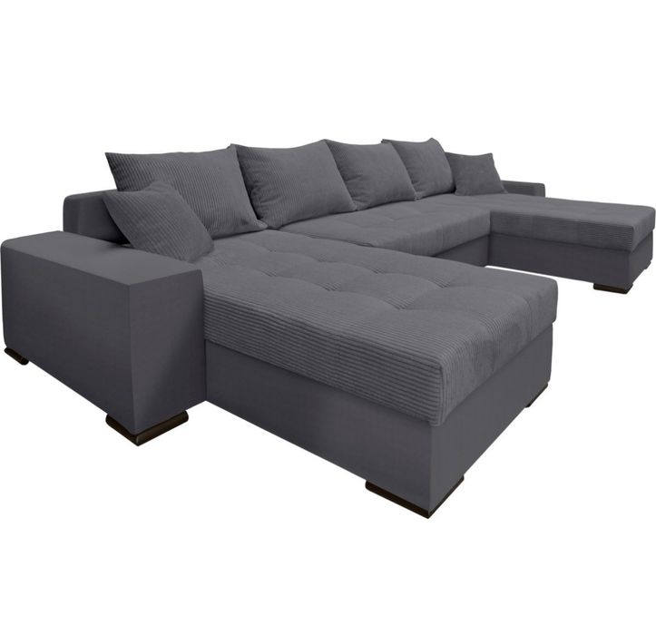 Coltar XXL  extensibil cu lada de depozitare-import Germania, nou