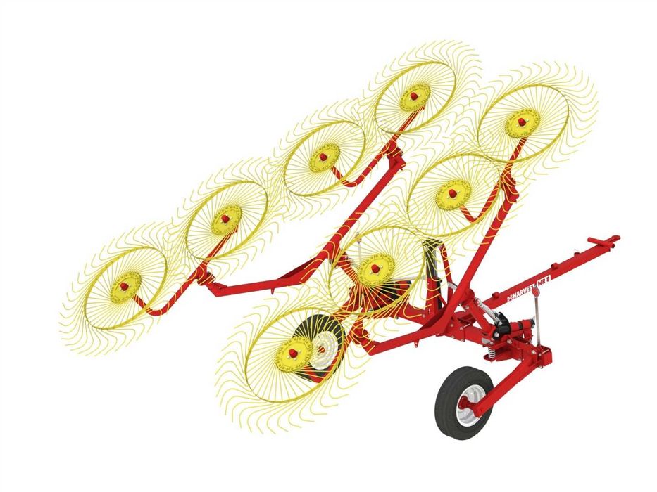 Грабли-ворошилки прицепные WR-8, «Харвест»