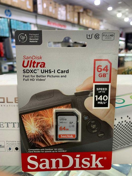 Карты памяти SanDisk Ultra® SDHC™/SDXC™ UHS-I 16/32/64/128 GB