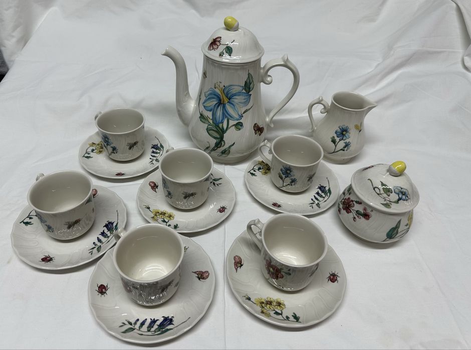 Serviciu Ceai/Cafea Porțelan Vintage Villeroy & Boch Bouquet