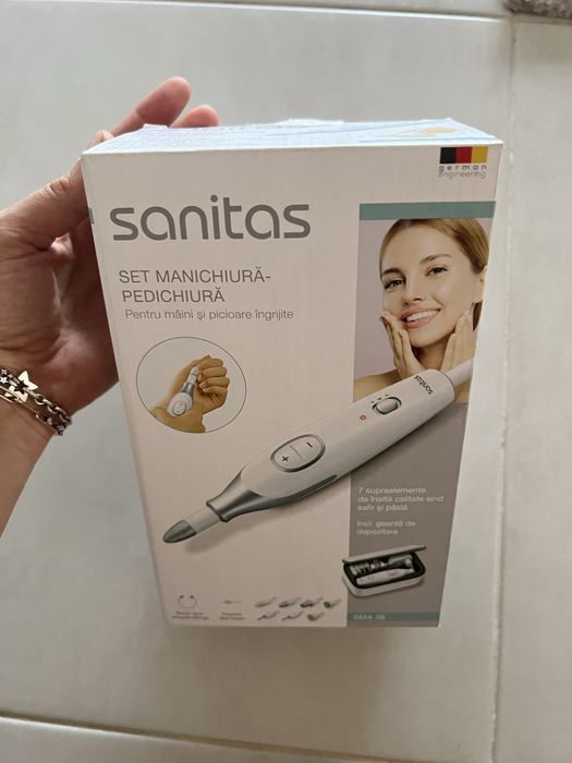 Комплект за маникюр и педикюр Sanitas