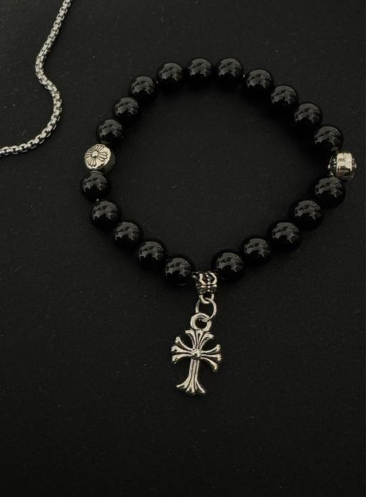 Set Chrome Hearts Lantisor si bratara