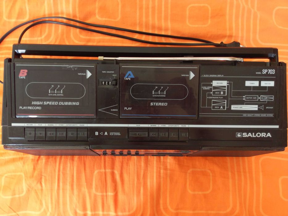 Радиокасетофон SALORA SP703 - Финландия.