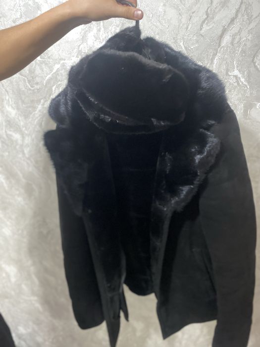 Мужской дубленка ушанка