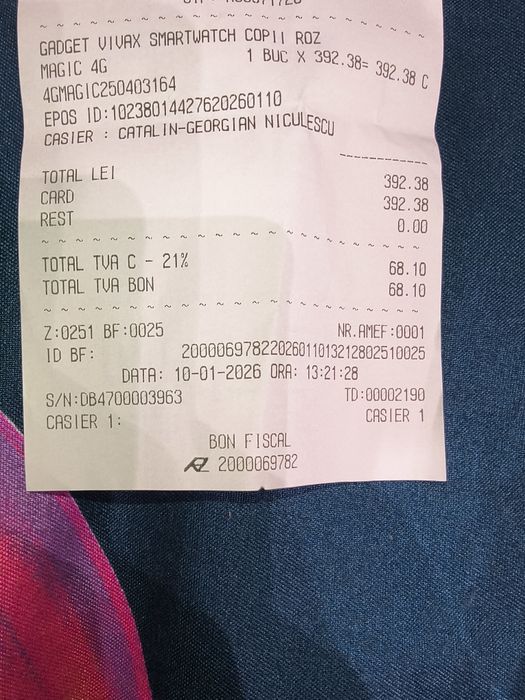 Ceas inteligent Vivax Magic 4G Nou