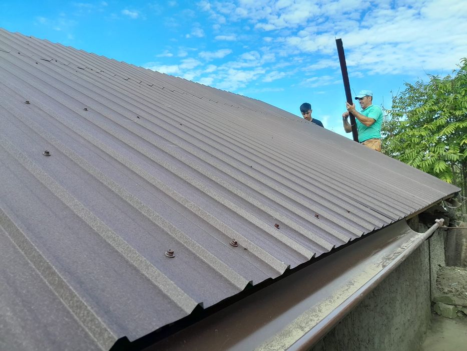 Tabla cutata zinc-aluminiu/maro/gri