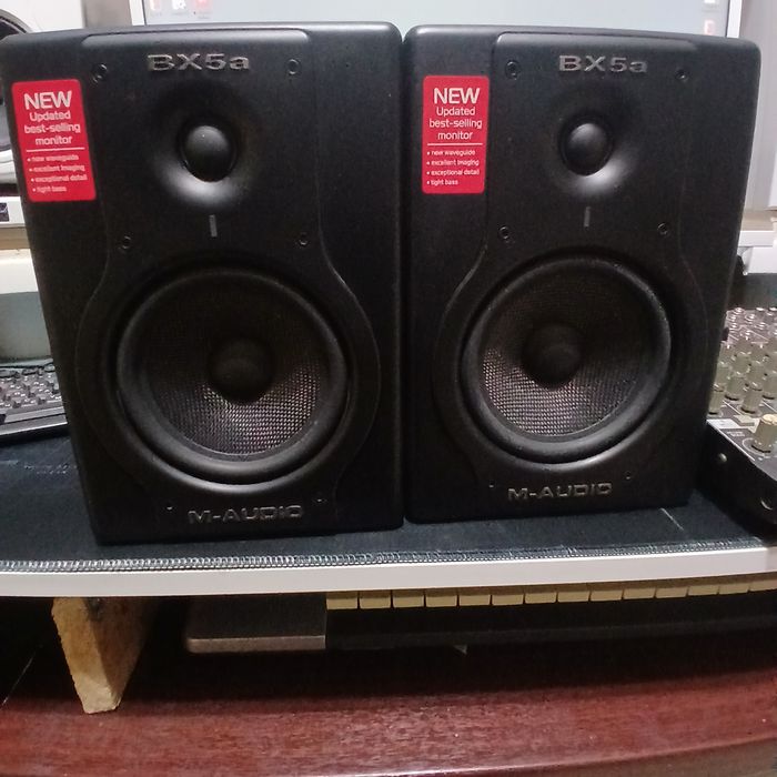 M. Audio BX5a.  Mackie Micro Series 1202-VLZ