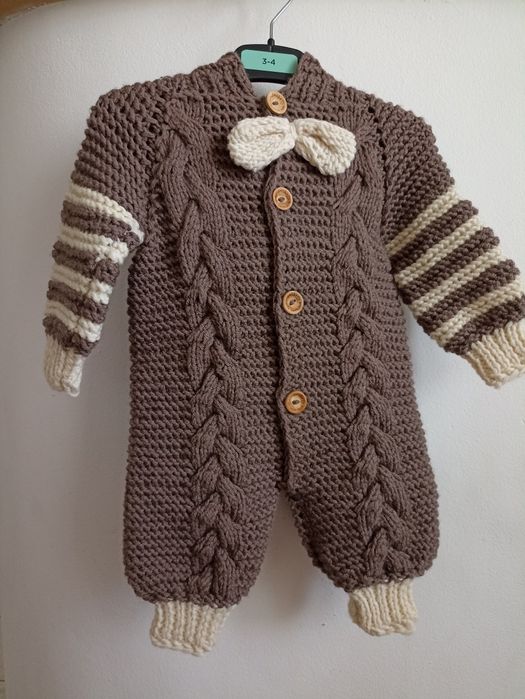 Combinezon impletit,0-6 luni