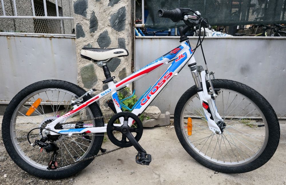 Алуминиев Детски велосипед 20цола 6 скорости шимано Преден амортисьор  cross speedster