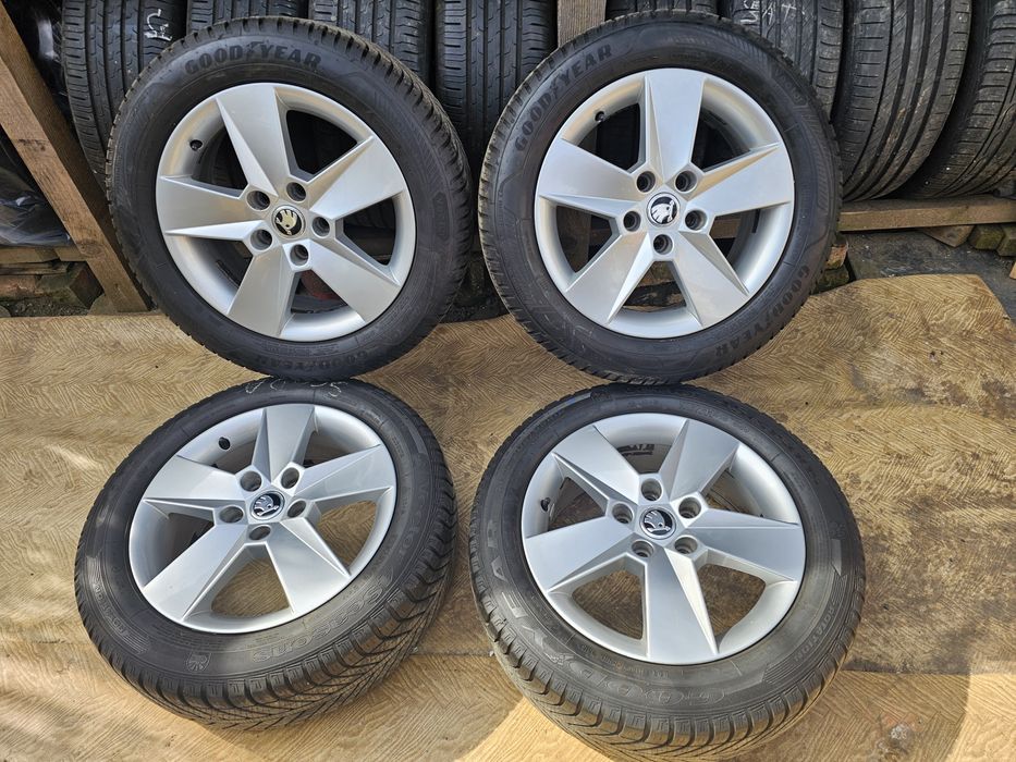 Jante aliaj 16" Skoda Octavia 2/3/4 Volkswagen cu anvelope 205/55/16