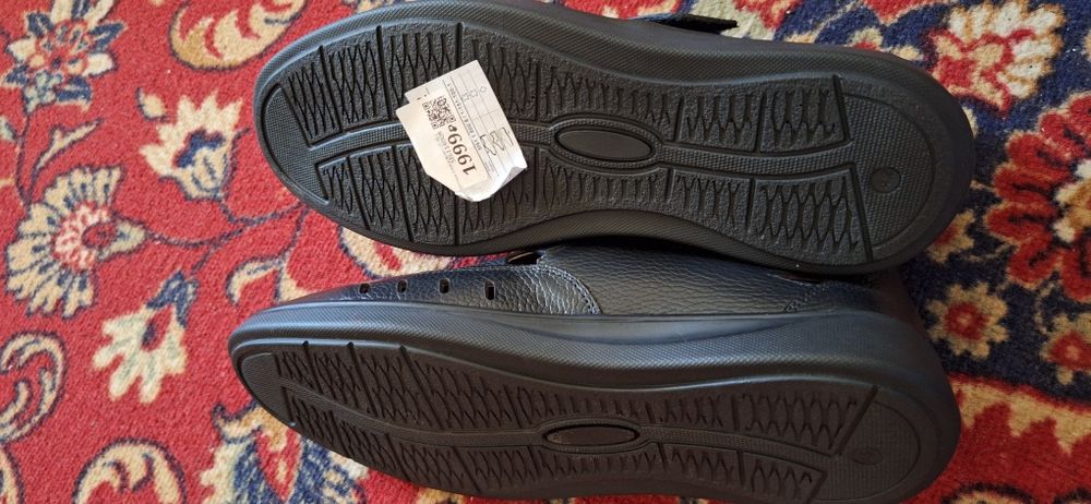 Кожанные мужские летние туфли