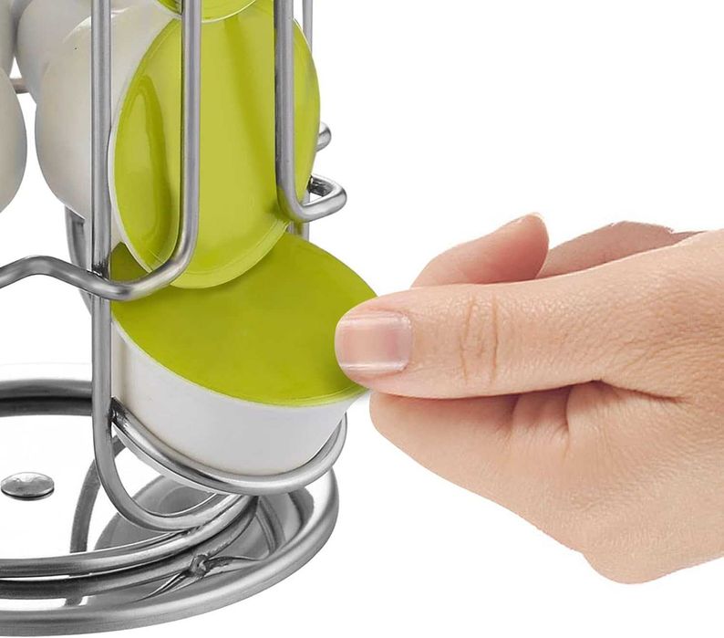 стойка, поставка, ържач за 32 капсули Dolce Gusto, вертикален, 42x11см