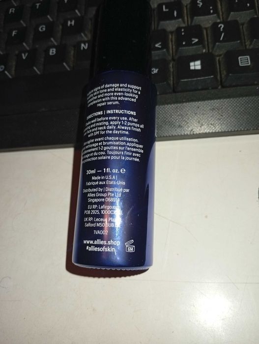 Allies of Skin - Copper Tripeptide & Ection Advanced Repair Serum 30mL made in USA