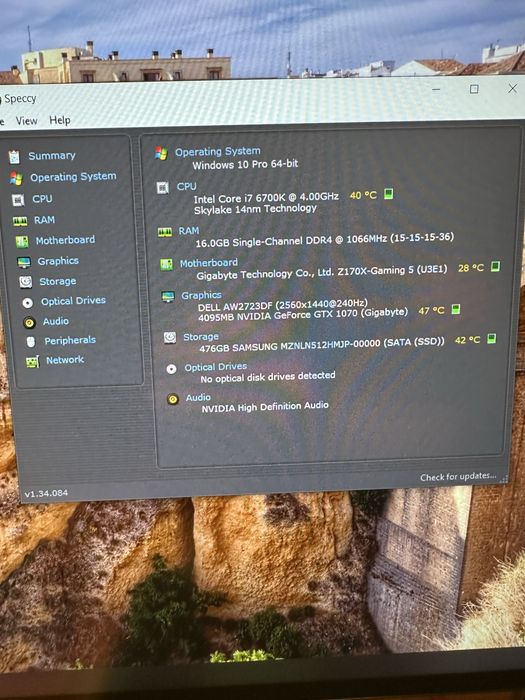 Геймърски компютър 1070 8gb i7