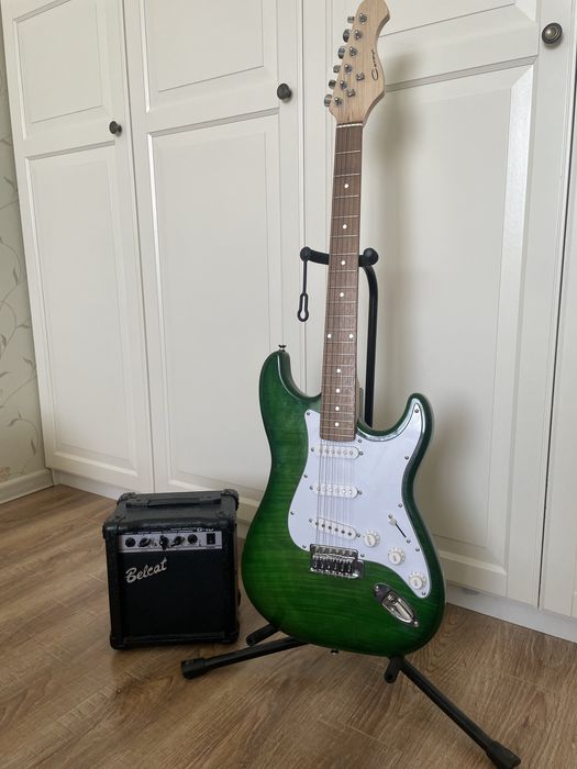 Электрогитара caraya с комбоусилителем гитара