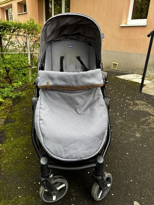 Carucior Chicco Trio Best Friend Plus Ligh, Silveeaf 3 in 1, 0-36 luni Landou+Scoica+Landou
