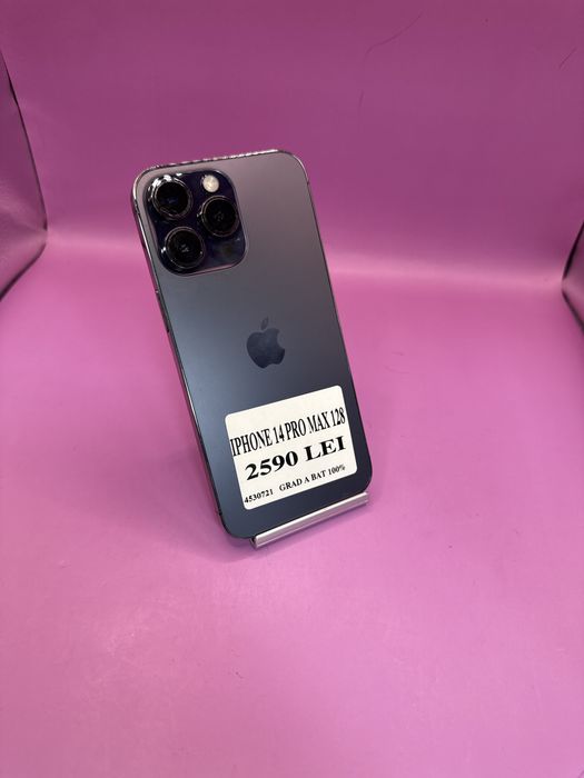 IPHONE 14 PRO MAX 128GB 100% •Matei Amanet Crangasi •45307