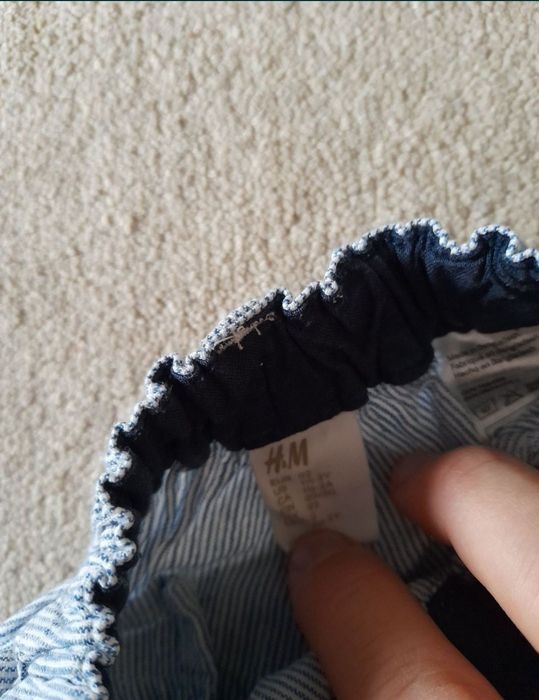 pantaloni scurti h&m fete fata fetita albastri 92  1 2 ani