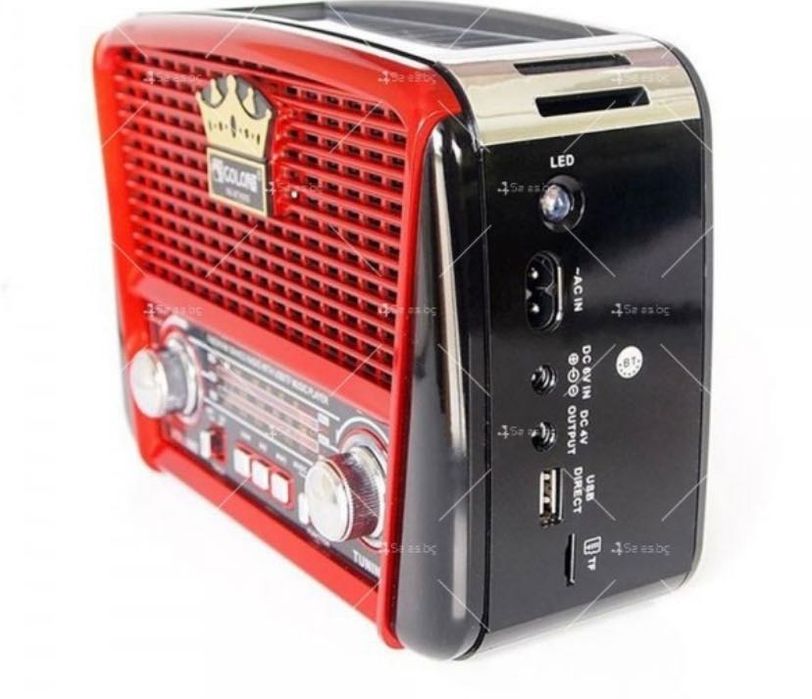 Преносимо радио със соларен панел и музикална система  F-RADIO15