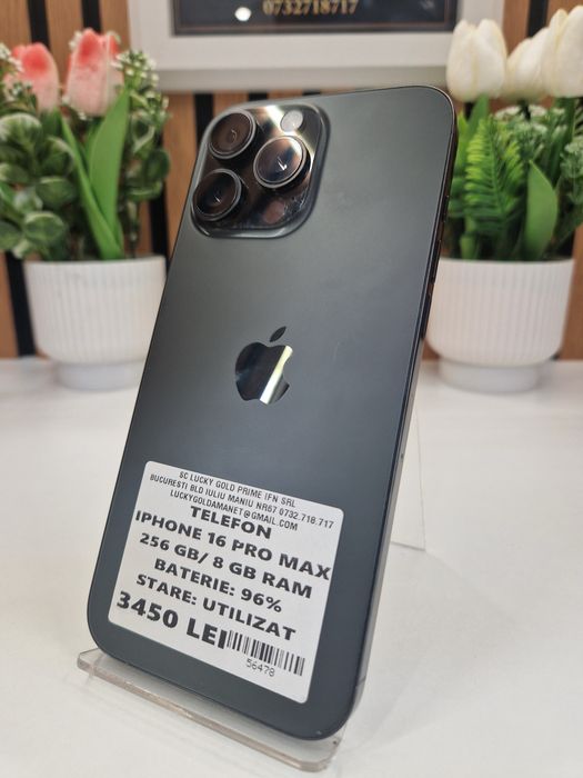 Iphone 16 Pro Max 256GB / 8GB RAM 96% Baterie Garantie! #56478