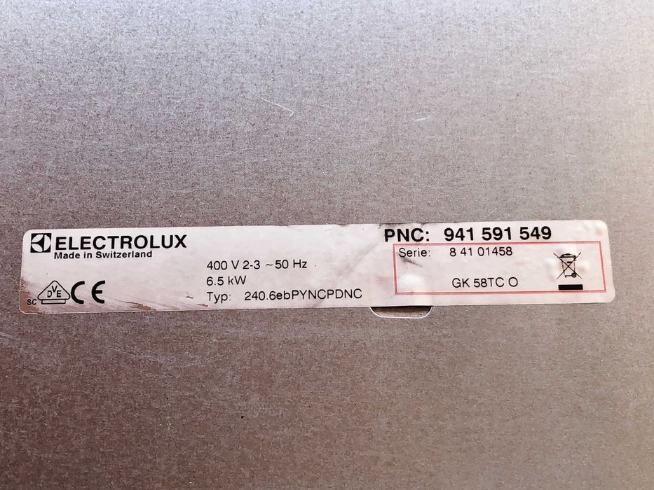 Цена 80€. Професионален Стъкло Керамичен плот - Electrolux Profi Steam