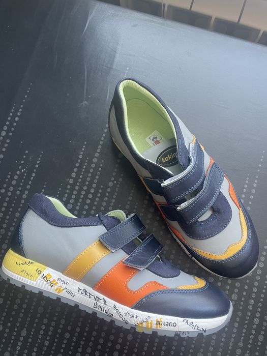 Кроссовки кожанные для мальчика