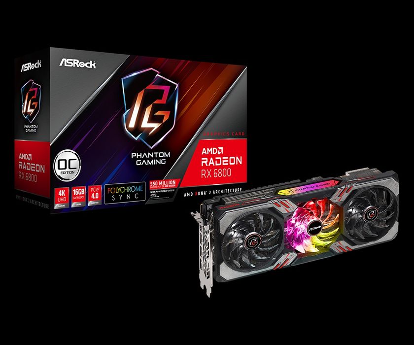 Видеокарта amd rx 6800 OC 16gb