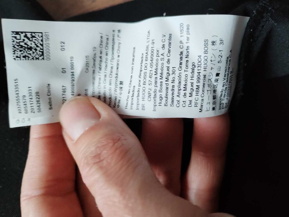 hugo boss logo stripe zip-neck -  мъжка блуза М