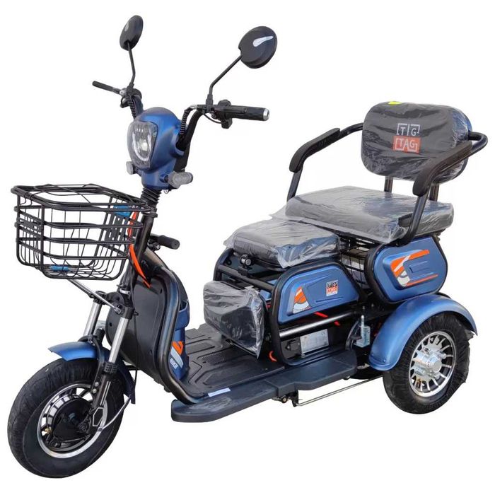 Електрическа триколка на изплащане EcoWay модел М19X бордо