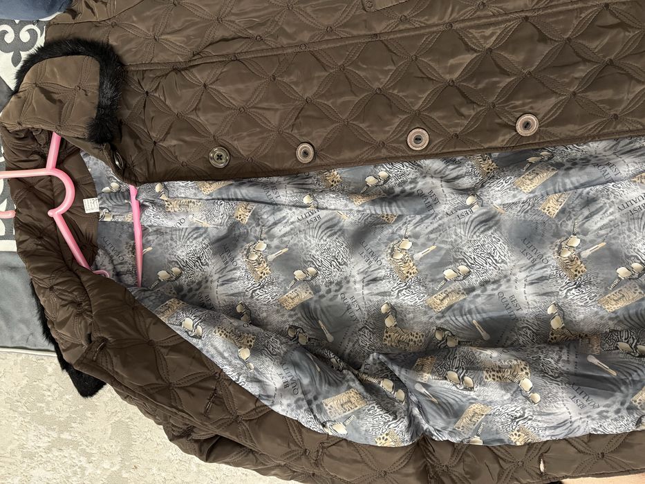 демисезонная длинная куртка