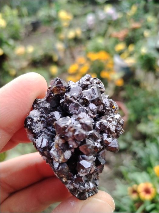 Сфалерит клеофан с кварц от Мадан