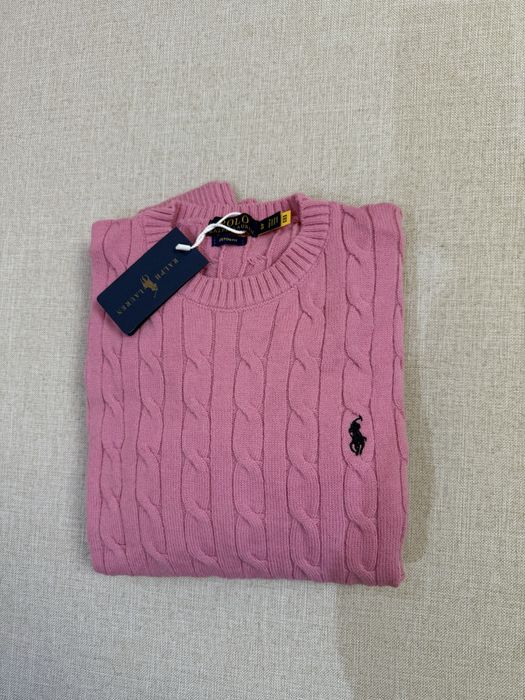 Pulover Ralph Lauren - roz cherry - marimea S