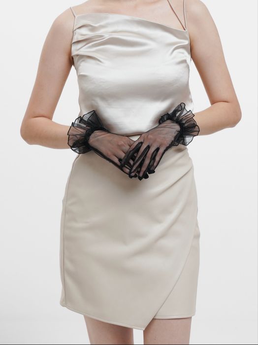 Перчатки женские прозрачные