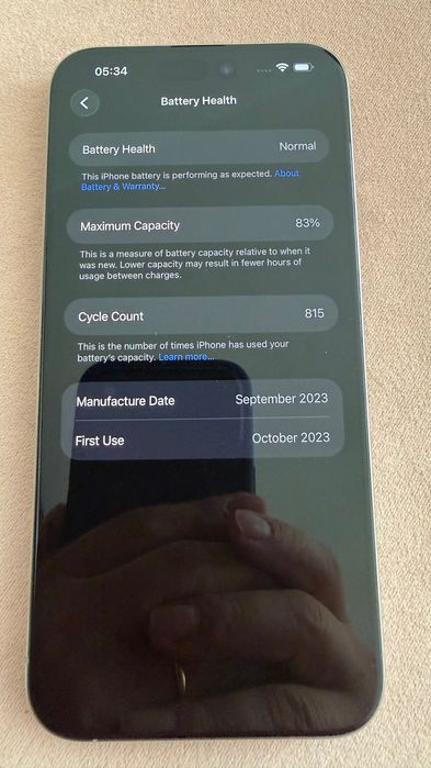 iPhone 15 ProMax 256 Titanium Natural