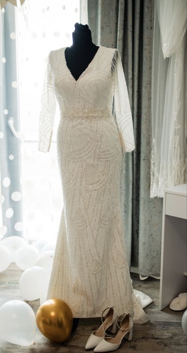 Rochie deosebită de mireasa, facută pe comanda + voal cadou!