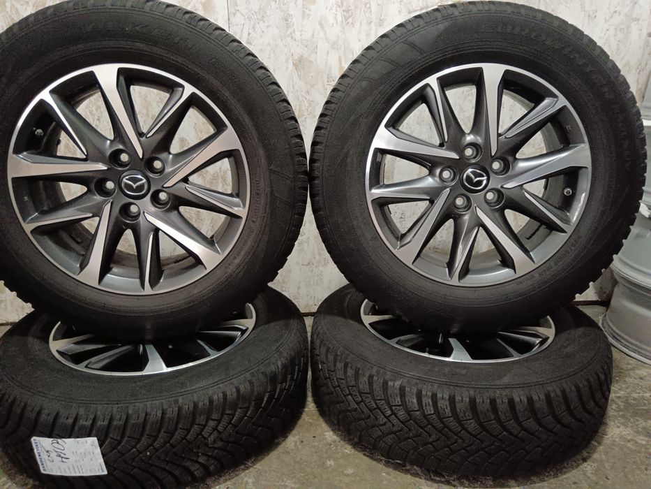 Set jante aliaj prindere 5x114.3 et 45 cu anvelope iarna 225/65/17 mazda kia Hyundai Renault Dacia